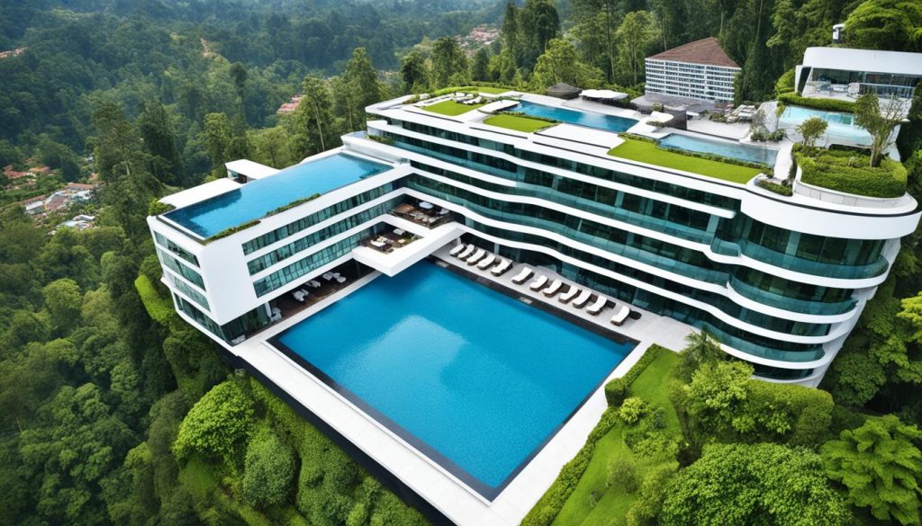 Fasilitas Infinity Pool Hotel Padma Bandung