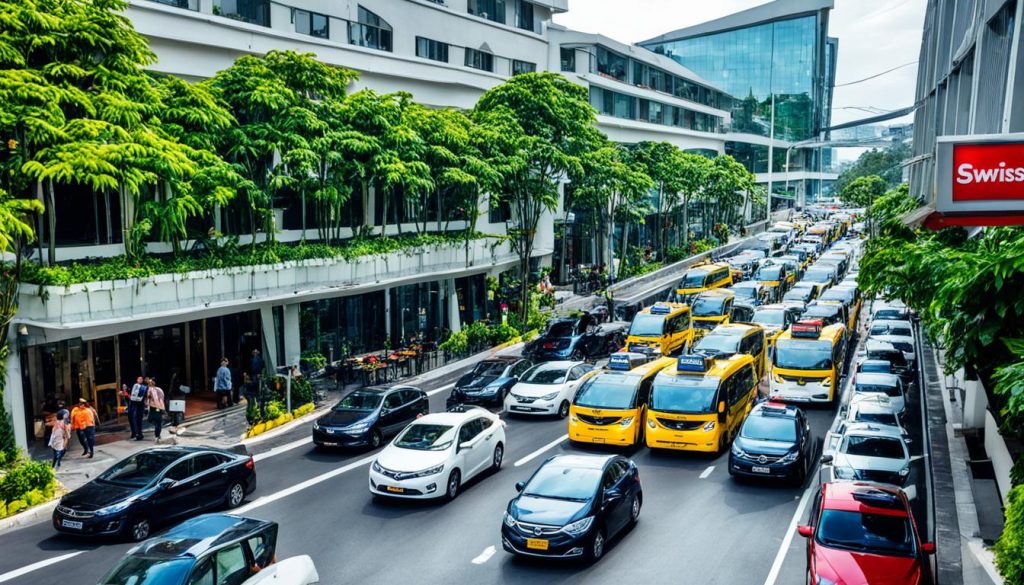 transportasi di sekitar swissbel inn simatupang